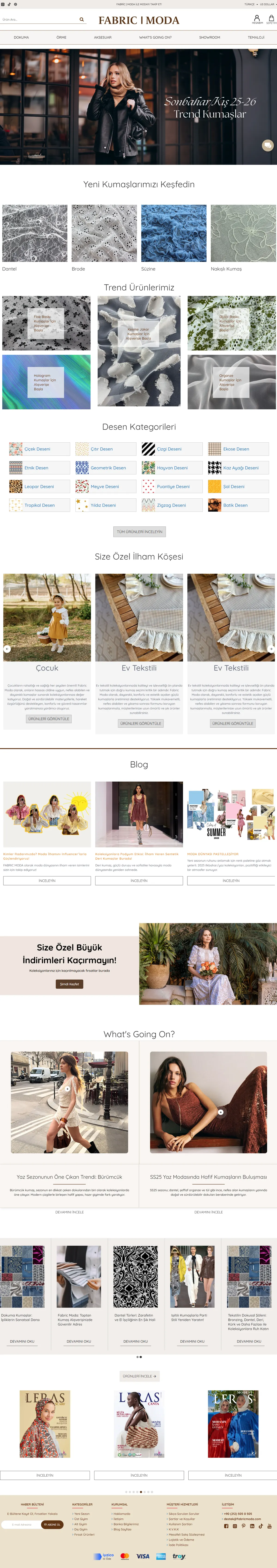 Fabric Moda web sitesi