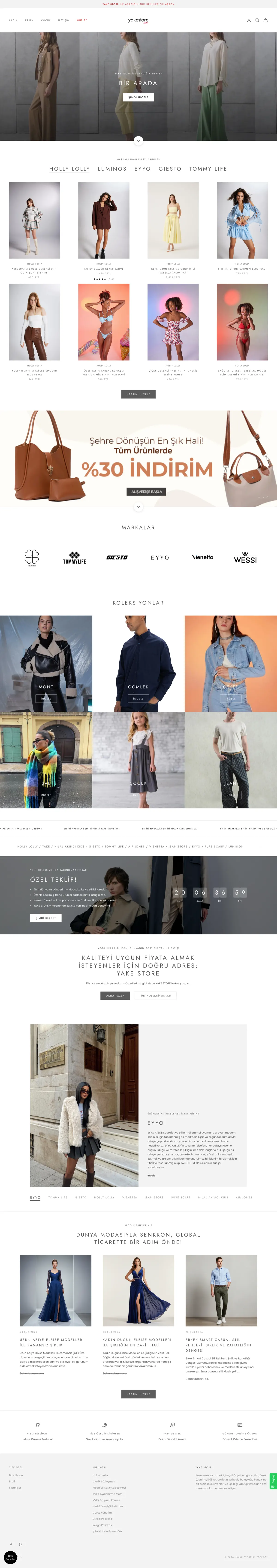 Yake Store web sitesi